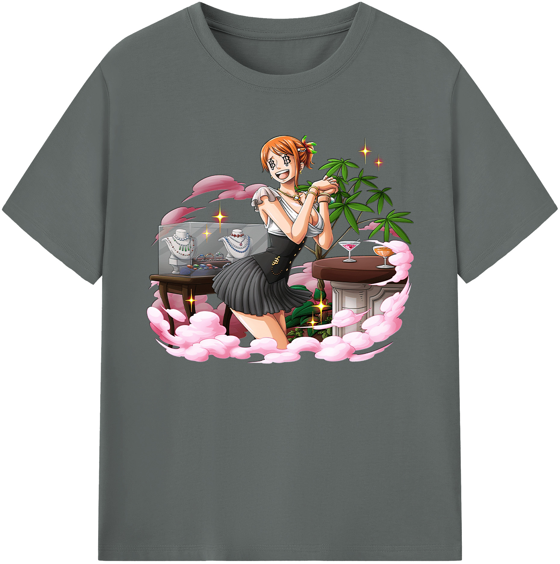 （画像用） ワンピース ナミ ONE PIECE Nami 綿100％ メンズ半袖Tシャツ｜肌触りやわらか＆通気性
